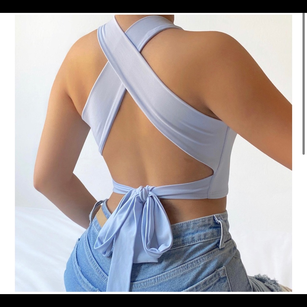 Tie back crop top